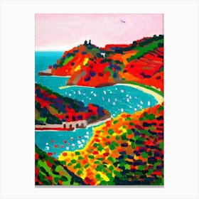 Cinque Terre National Park 1 Italy Abstract Colourful Canvas Print