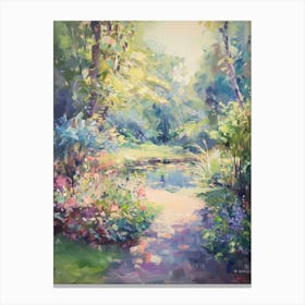  Floral Garden Enchanted Pond 3 Canvas Print