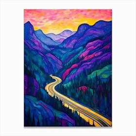 Snoqualmie Pass Retro Pop Art 18 Canvas Print