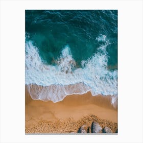 Aerial View Of A Beach 128 Canvas Print