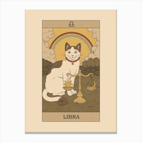Libra Cat Canvas Print