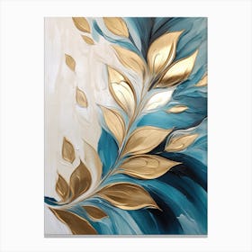 Gold Leaf Painting Canvas Print