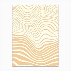 Abstract Wavy Pattern Vector Canvas Print