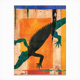 Crocodile 2 Cut Out Collage Canvas Print