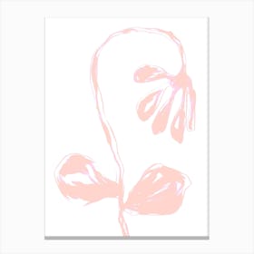 Peach Fuzz Bloom Canvas Print