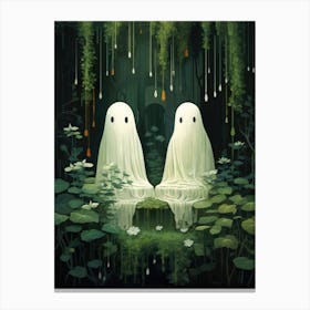 ghosts in the forest 1 Canvas Print