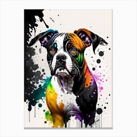 Boxer Dog Painting 3 Canvas Print