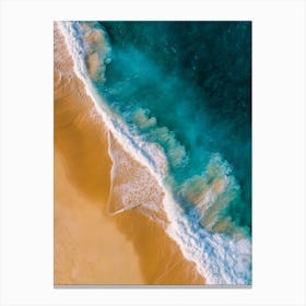 Aerial View Of A Beach 89 Canvas Print