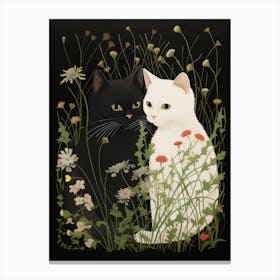 Two Cats In The Meadow Canvas Print