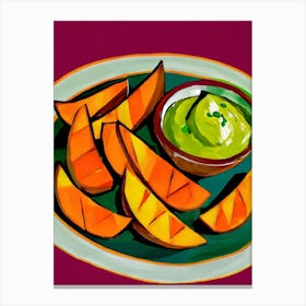 Sweet Potato Guacamole Dip Canvas Print