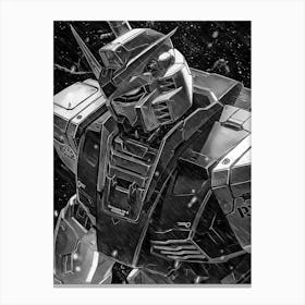 Mobile Suit Gundam Art Canvas Print