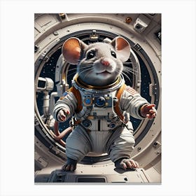 Mouse In Space Canvas Print