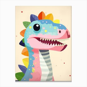 Colourful Dinosaur Torvosaurus 3 Canvas Print