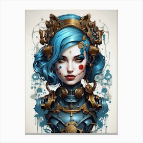 Steampunk Girl 4 Canvas Print