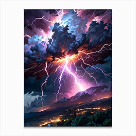 Lightning Storm 7 Canvas Print