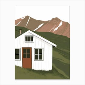 Cabin In The Mountains 1 Canvas Print