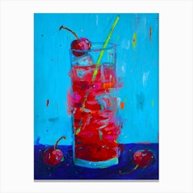 Shirley Temple Cocktail Canvas Print
