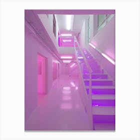 Purple Staircase Canvas Print