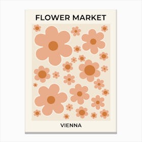 Flower Market Vienna Canvas Print