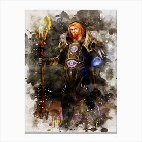 Rhonin World Of Warcraft Canvas Print