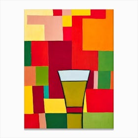 Caipirinha Paul Klee Inspired Abstract Cocktail Poster Canvas Print