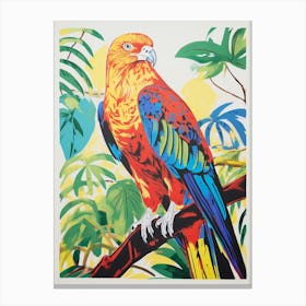 Colourful Bird Painting Harrier 1 Canvas Print