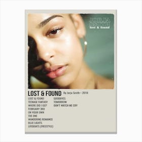 Lost & Found By Jorja Smith 2018 Poster 2 Canvas Print