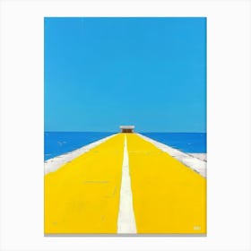 Yellow Pier Canvas Print