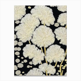 Acropora Tenuis Vi Linocut Canvas Print