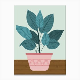 Plant In A Pot Canvas Print