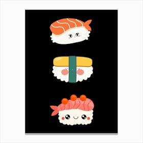 Kawaii Sushi Canvas Print