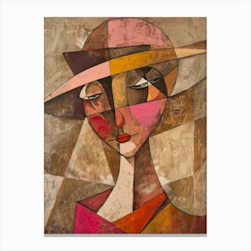 Woman In A Hat Canvas Print