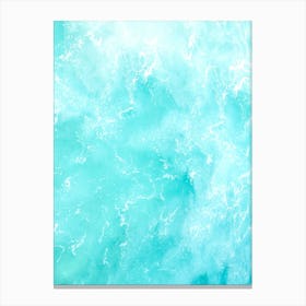 Blue Sea Water Canvas Print