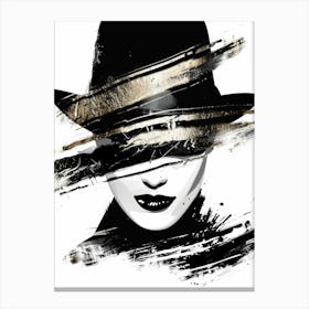 Woman In A Hat 58 Canvas Print