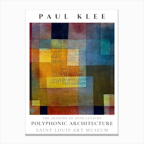 Paul Klee Polyphonic Architecture Canvas Print