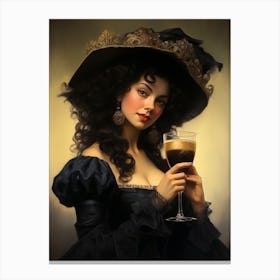 Kbgtron Woman Holding A Beer 1400s Rolf Armstrong Ar 57 Sty 7b436350 568e 4df0 A6a9 A50619f01c95 Canvas Print