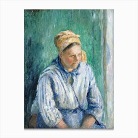 Washerwoman, Study (1880), Camille Pissarro Canvas Print