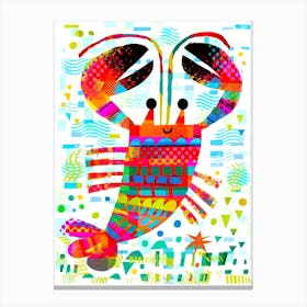 Happy Lobster Canvas Print