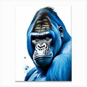 Angry Gorilla Gorillas Decoupage 1 Canvas Print