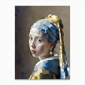 Tribute To Vermeer  Canvas Print