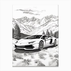 Lamborghini Huracan Tropical  1 Canvas Print