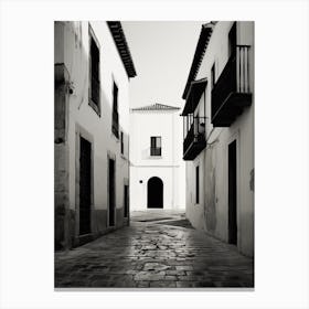 Palencia, Spain, Black And White Analogue Photography 3 Canvas Print