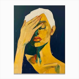 Woman With Yellow Hair Canvas Print