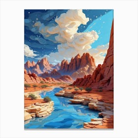 Canyon Landscape Canvas Wall Art Canvas Print