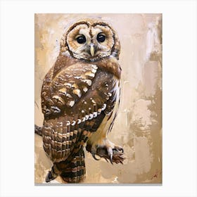 Spotted Owl Painting 2 Canvas Print