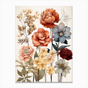 Luminous Petal Dreams Ethereal Floral Radiance Canvas Print