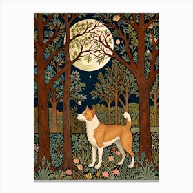 William Morris Dog In The Woods Canvas Print