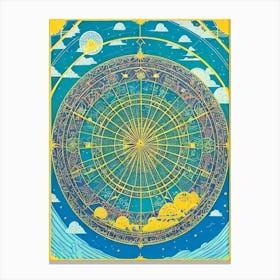 Zodiac Wheel Canvas Print