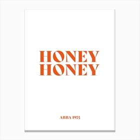 Honey Honey Retro Canvas Print