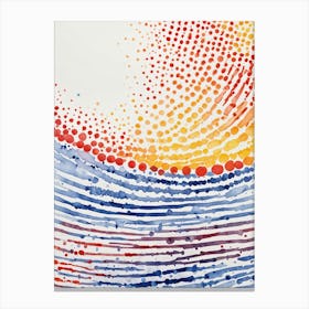 Watercolor Painting A Geometric Abstract Image Canvas Print